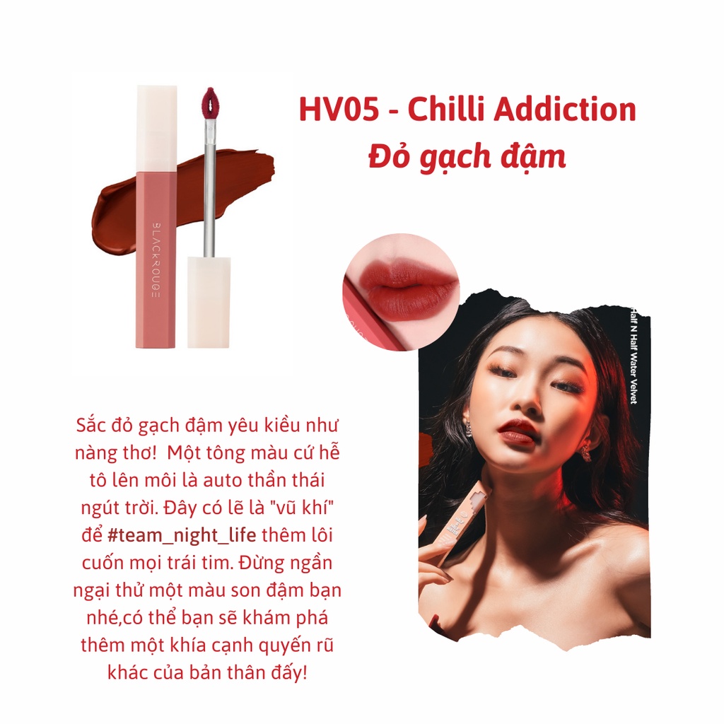 Son Kem Black Rouge Half N Half Water Velvet  31.1g