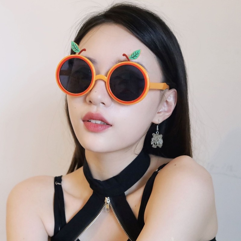 Kính Mát Hình Trái Cam Dễ Thương Cho Bữa Tiệc