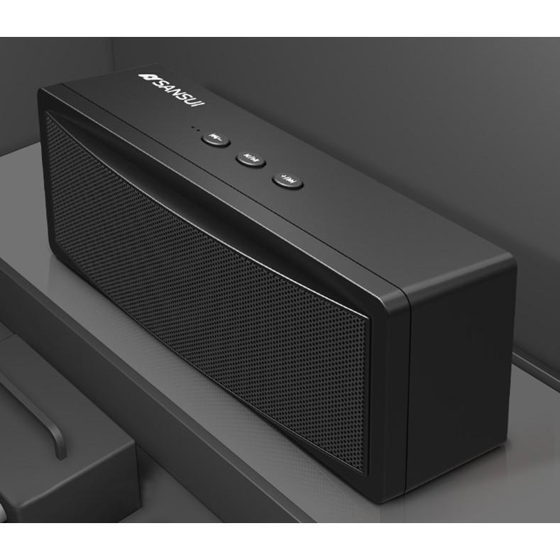 Loa bluetooth không dây Hàng hiệu Sansui - Âm thanh chuẩn đẳng cấp Nhật bản (loa vi tính di động mini)