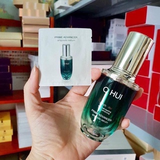 Gói serum tinh chất dưỡng trắng , tinh chất chống lão hoá Ohui xanh Prime Advance 1ml căng bóng da, se lỗ chân lông