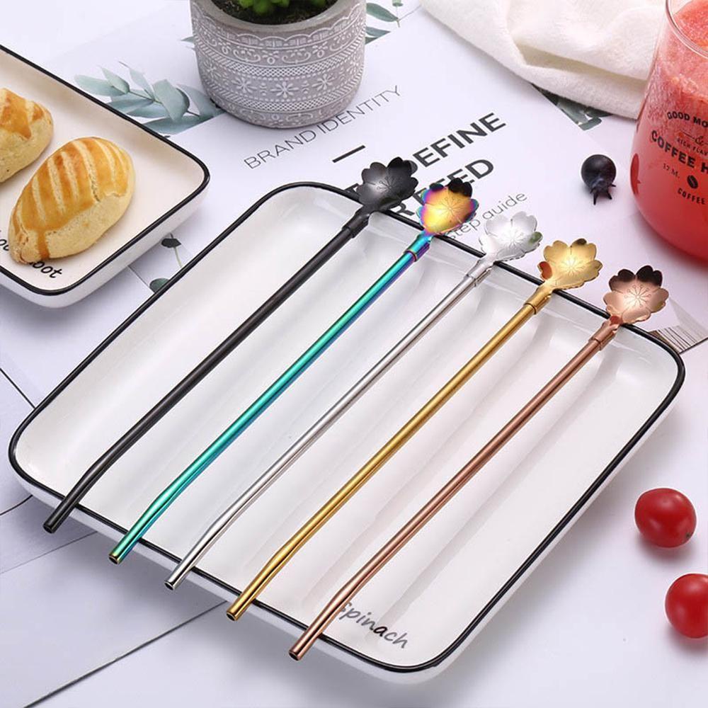 HECCEH Ống Hút Lọc Trà Bằng Thép Không Gỉ