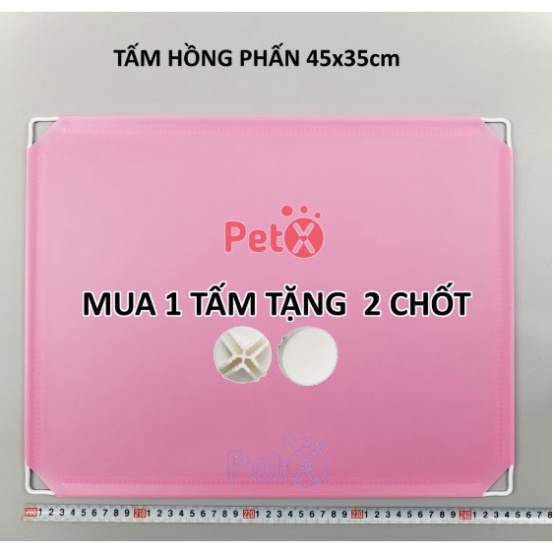 Tấm Ghép Nhựa (nhiều màu) 45x35cm Dùng Cho Tủ Ghép, Làm Quây Chuồng Thú Cưng, Chó, Mèo (TẶNG Kèm Chốt Nối)