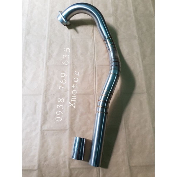 Cổ pô EXCITER 150 MX KING cổ inox 304 nối pô zin, tặng khâu nối pô.