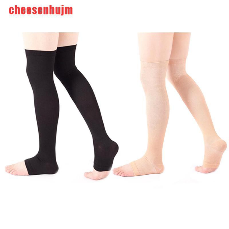 [Pho Mát Mẻ] Vớ Nén Cao Ngang Đùi Coricose Hở Ngón Áp Lực Cao