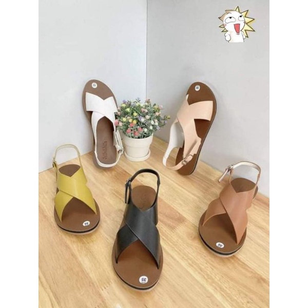 Sandal quai chéo MAILIAA đế xịn loại 1 đi ôm chân
