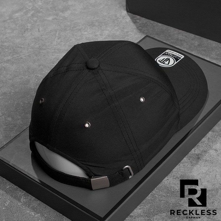 Mũ lưỡi trai chính hãng RECKLESS CAPMAN thể thao, vải dù trơn thoáng mát CM146