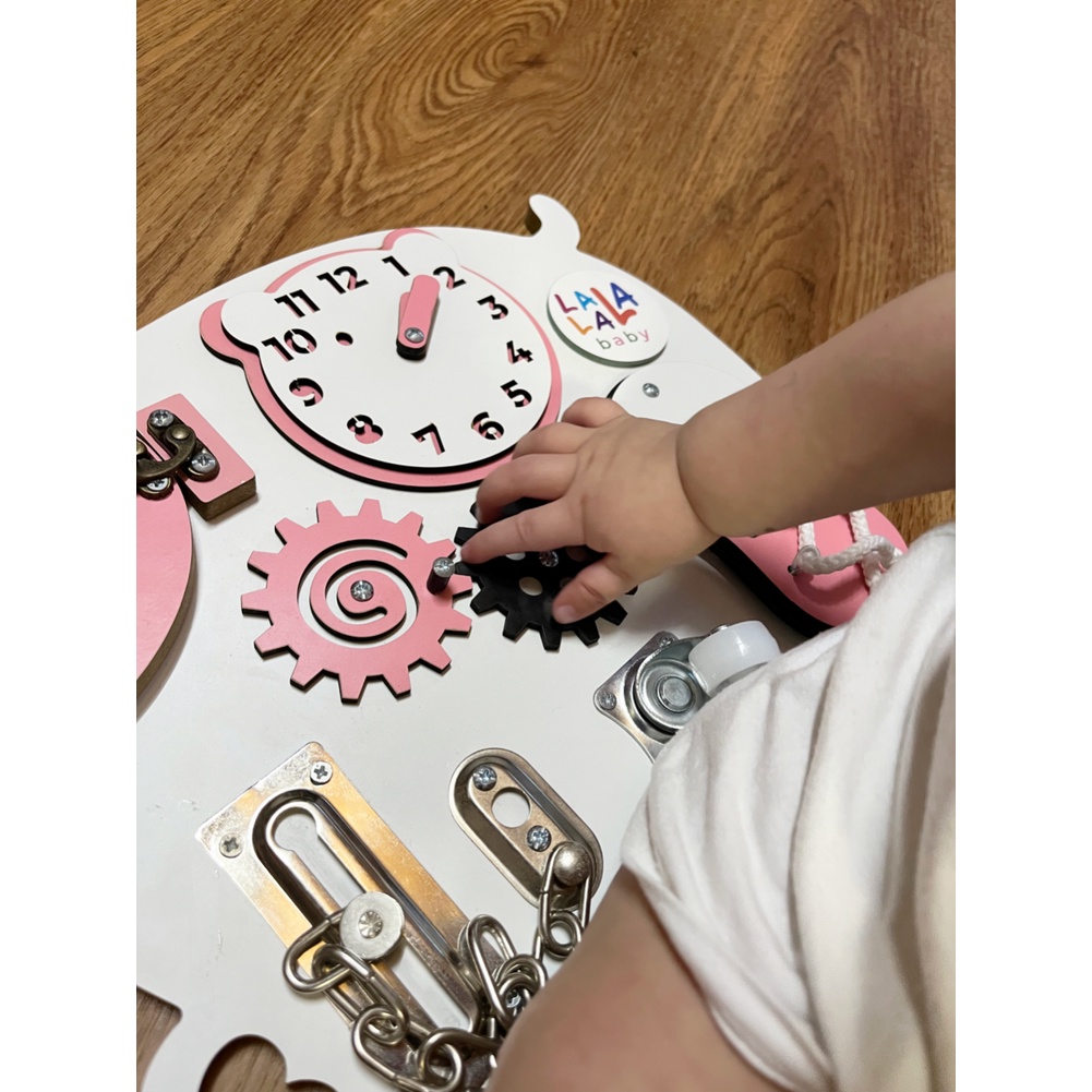 Bảng bận rộn gỗ cao cấp, chắc chắn giúp bé phát triển vận động Lalala Baby