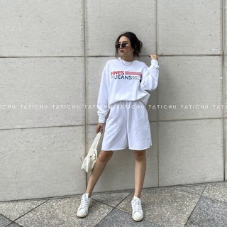 TATICHU Quần thun lửng cột dây - Drawstring Longline Short