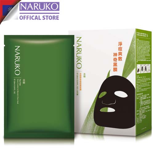Hộp 8 Miếng Mặt Nạ Kiểm Soát Dầu Và Mụn Trà Tràm Naruko Tea Tree 26Ml/M (Bản Đài)