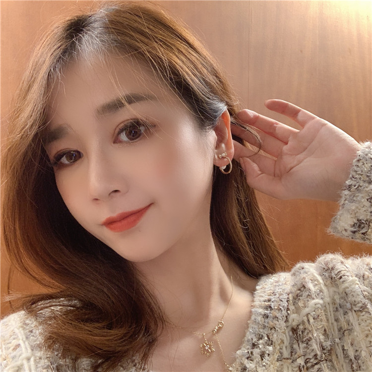 Bông tai hình nơ đính đá/ngọc trai nhân tạo phong cách cổ điển thời trang cho nữ