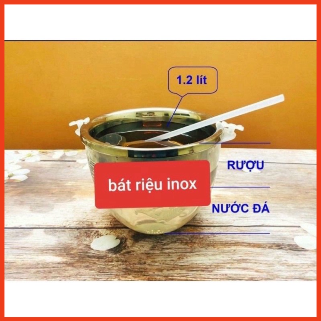 ( Loại dày) Bát ướp lạnh rượu inox, bát ướp lạnh hoa quả AM