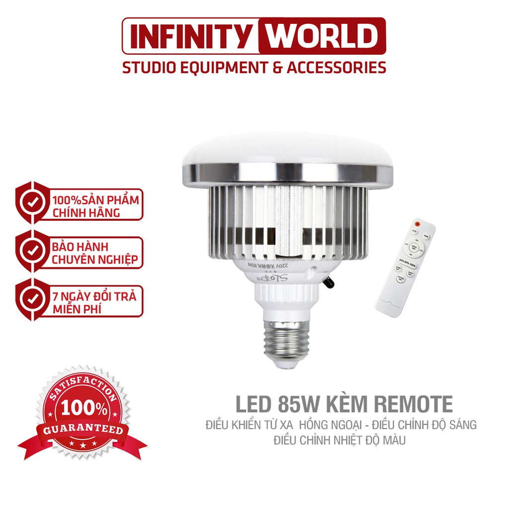 Bóng đèn led hỗ trợ quay phim/chụp ảnh chuyên nghiệp - Điều khiển từ xa 85-105-150W