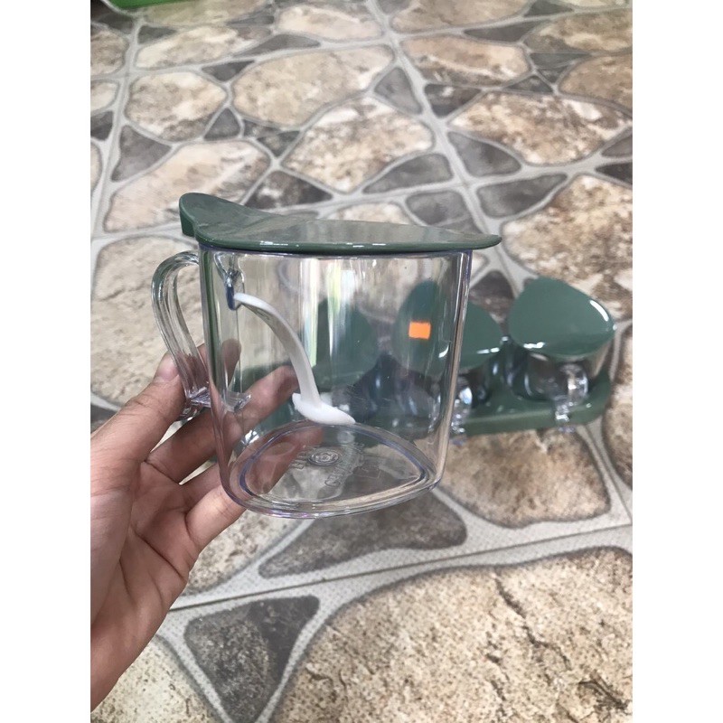 Hủ gia vị 4 khay nhựa châu Hưng plastic