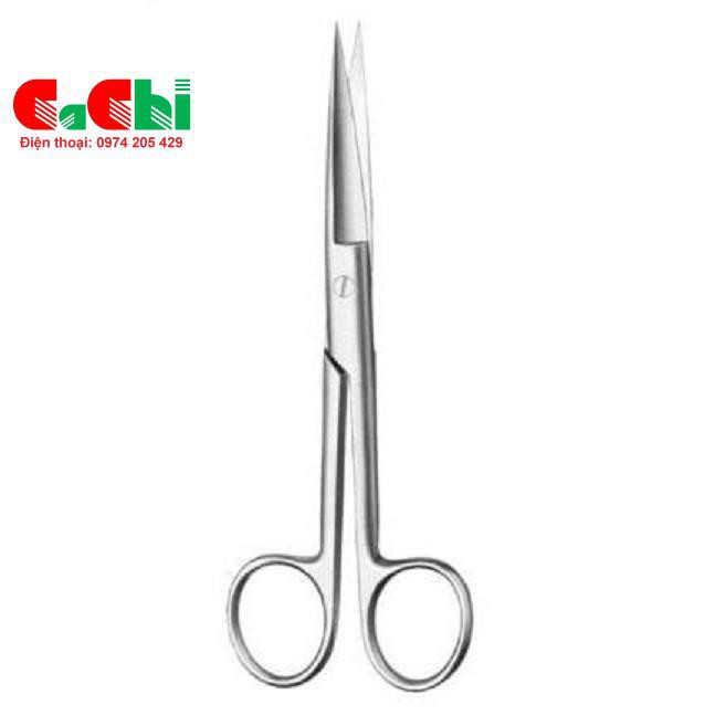 Kéo y tế thẳng nhọn 12cm