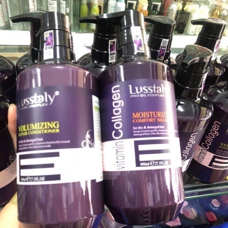 [Mỹ Phẩm Hồng Sơn] Dầu Gội Xả Lustaly 800ml x2