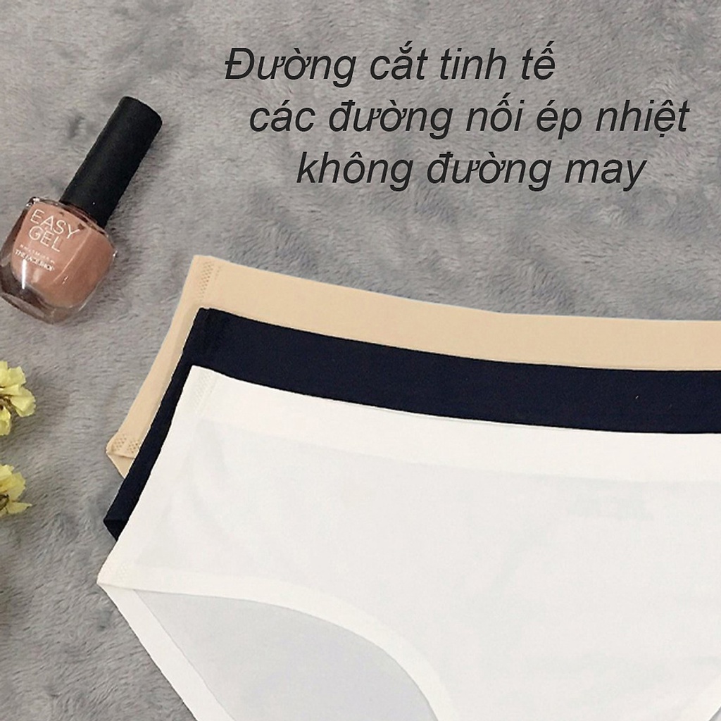 Combo 3 chiếc quần lót nữ không đường may thời trang ATUNER QL002, mềm mịn, thoáng mát, Freesize (vòng mông 88-98cm)