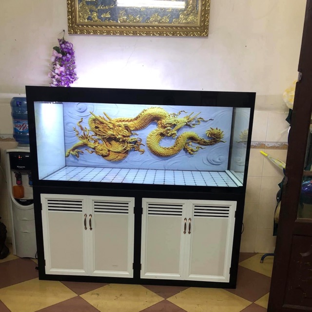Tranh 3D hồ cá ( tấm lưng)