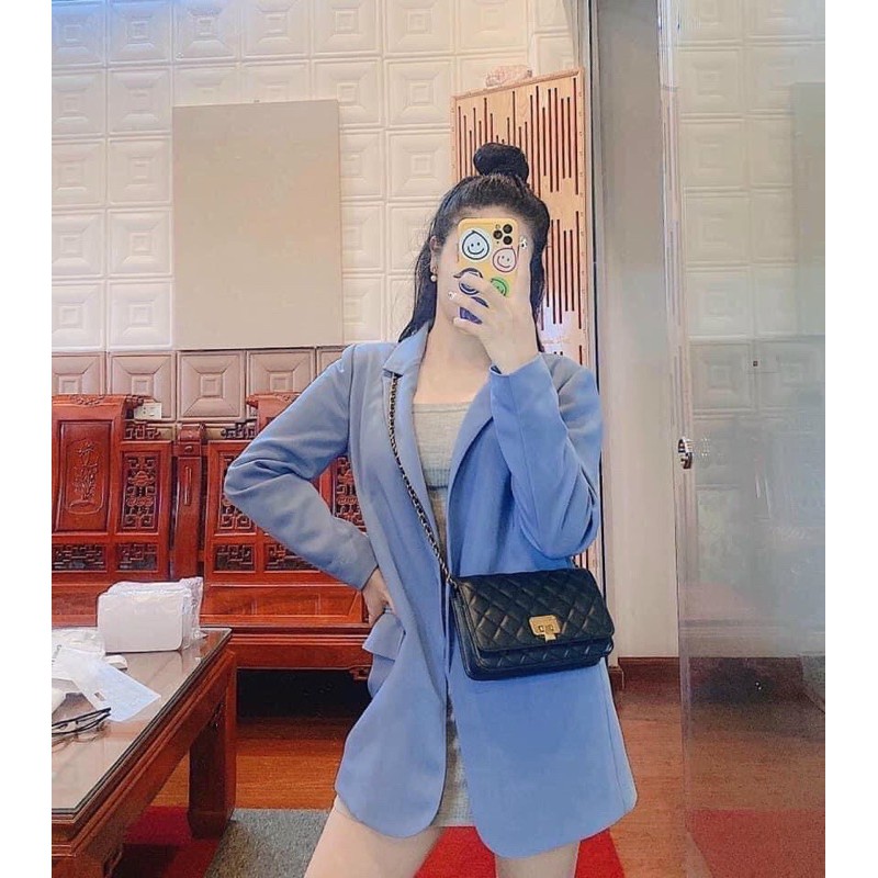 Túi xách nữ quảng châu trần ô size 20 màu đen đeo chéo- đeo vai