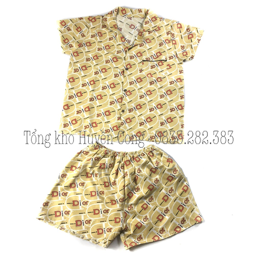 Set đồ bộ ngủ nữ pijama quần đùi mùa hè mặc nhà cute, Chất kate thái mặc mát không phai màu Fresz<65kg Thời trang nữ BeA