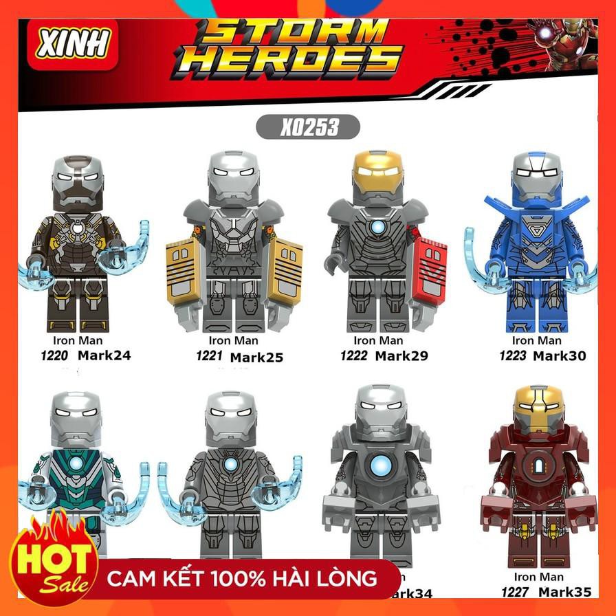 Đồ Chơi Minifigures Các Mẫu Siêu Anh Hùng Iron Man Phiên Bản Mark24 Mark25 Mark29 Mark30 Mark31 Mark