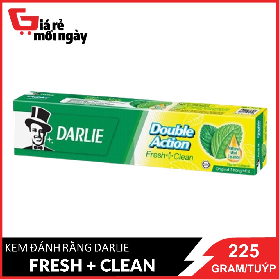 Kem Đánh Răng Darlie Double Action Fresh + Clean 225g/Tuýt