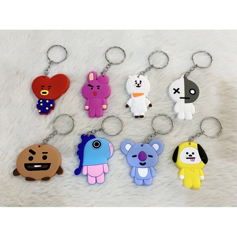 Móc khóa hình các linh vật BTS kiểu dáng dễ thương cho người hâm mộ