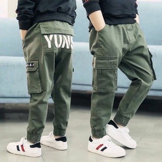 quần kaki túi hộp bé trai