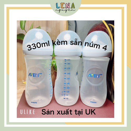 Bình Sữa  𝗣𝗵𝗶𝗹𝗶𝗽𝘀 𝗔𝘃𝗲𝗻𝘁 𝗡𝗮𝘁𝘂𝗿𝗮𝗹 125/260/330ML 100% Chính Hãng 𝑭𝑹𝑬𝑬𝑺𝑯𝑰𝑷 Bình sữa cổ rộng