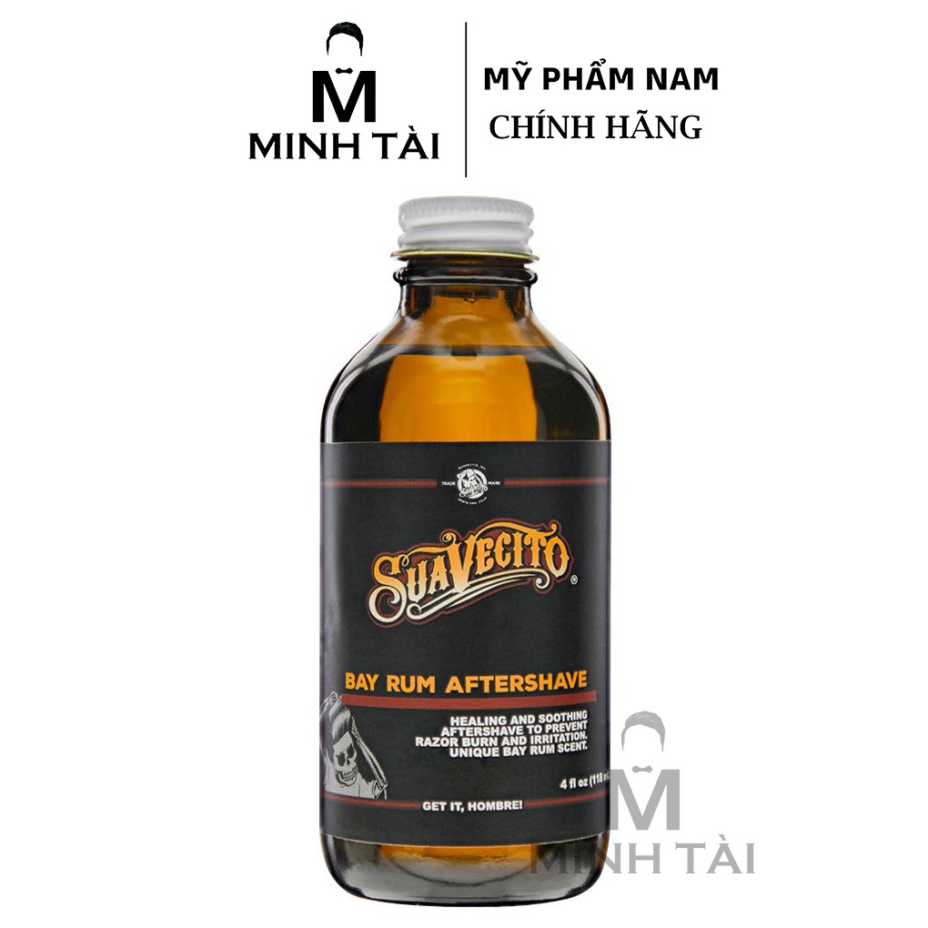 Tinh Dầu Dưỡng Da Sau Khi Cạo Râu SUAVECITO Bay Rum Aftershave 118ml - Hàng Chính Hãng