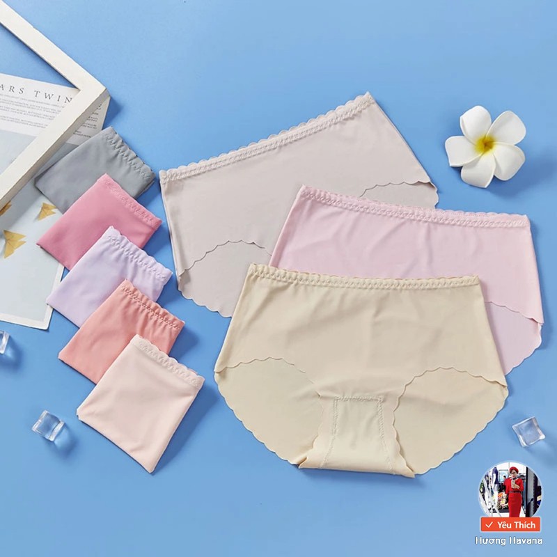 Set 5 Quần lót nữ thun lạnh không đường may viền sóng - quần chip nữ dễ thương giá rẻ FLQ70 | BigBuy360 - bigbuy360.vn