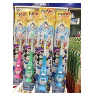 Bàn chải đánh răng cho bé NAVi Penguins 3- 8 tuổi