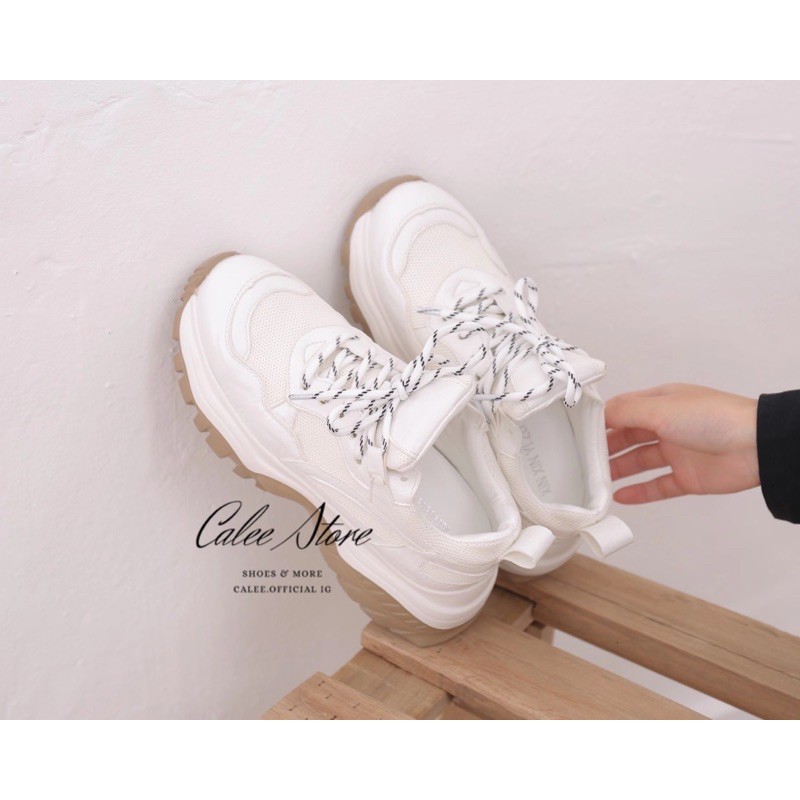 ẢNH THẬT giày sneaker trắng fullbox giày thể thao nữ ulzzang độn đế cao tôn dáng 5cm có sẵn