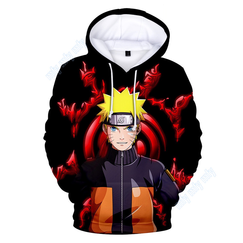 Kids Áo Khoác Hoodie Chui Đầu In Hình Naruto Kakashi Hatake Uchiha Sasuke Giản Dị Dành Cho Bé Trai / Bé Gái