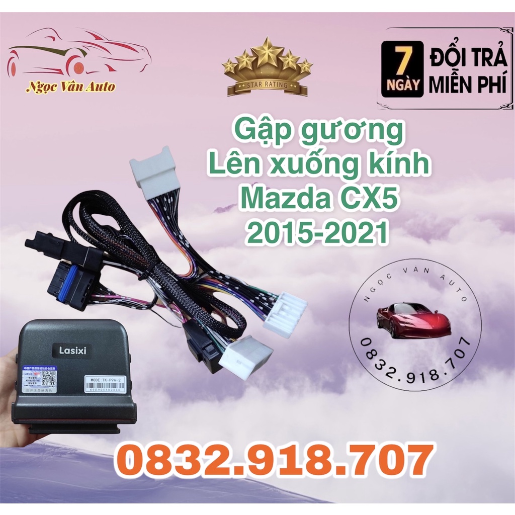 Tự động gập gương lên xuống kính Mazda CX5 2015 - 2021 Hãng Lasixi