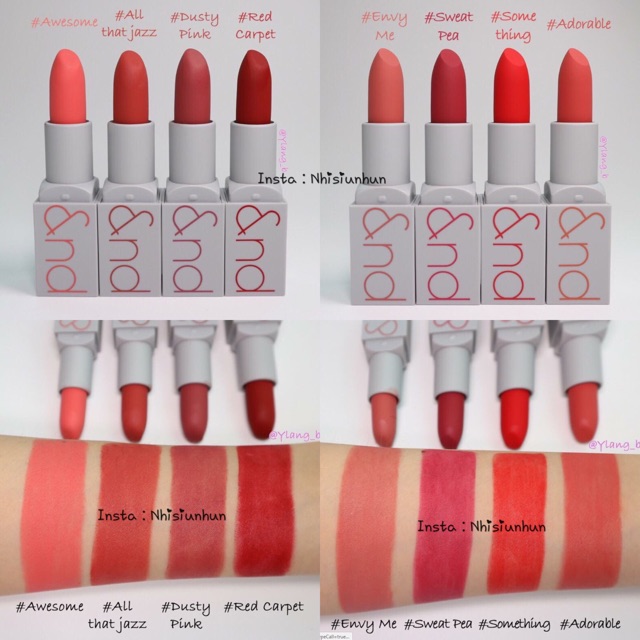 Son Lì Siêu Nhẹ Môi Romand Zero Gram Matte Lipstick