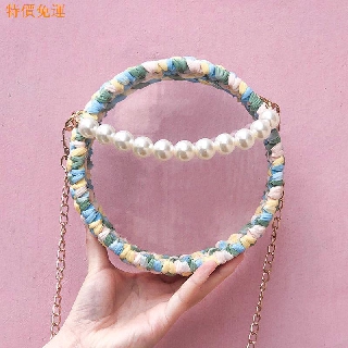 Túi xách trong suốt đan tay thủ công xinh xắn