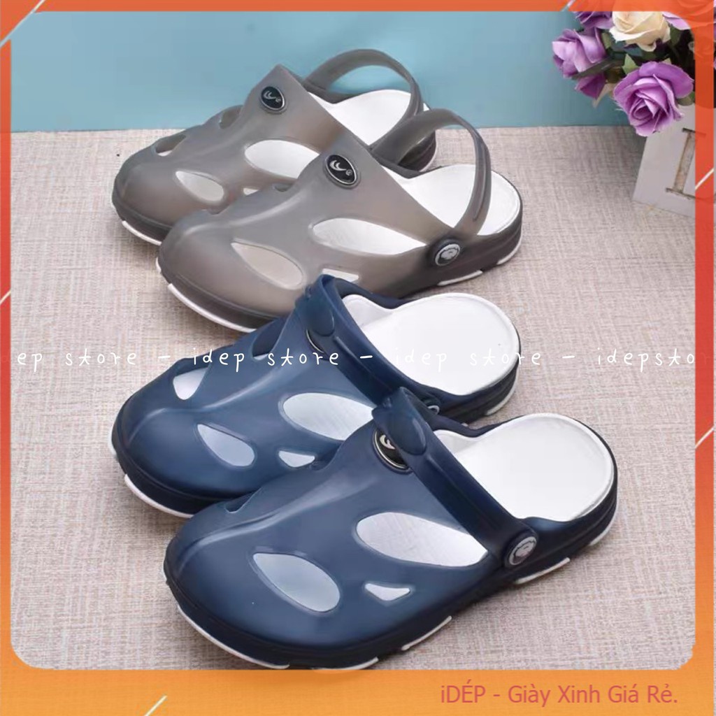 Giày đi mưa Unisex siêu nhẹ IDEP - Dép sục nhựa bít mũi siêu bền Bioren Catha - GL021