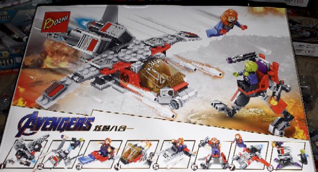 Lắp ráp 1 hộp Lego_AVengers 336 có nhiều chi tiết bằng nhựa ABS