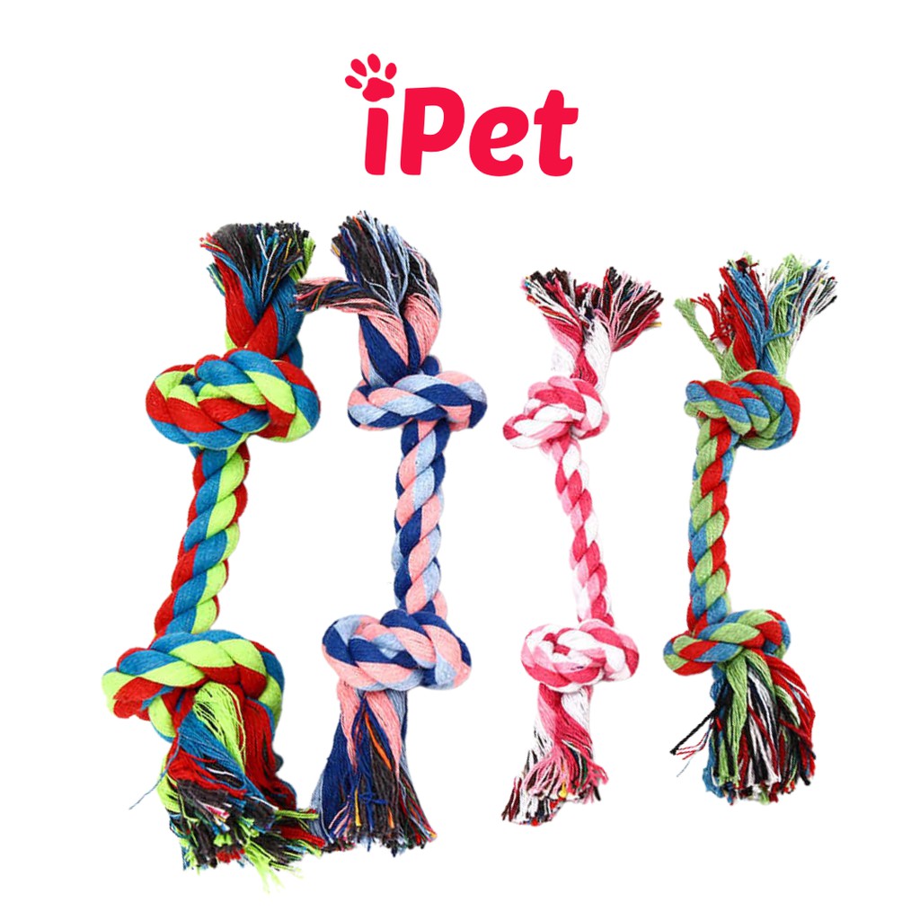 Đồ Chơi Gặm Hình Dây Thừng Thắt Cho Thú Cưng Chó Mèo - iPet Shop