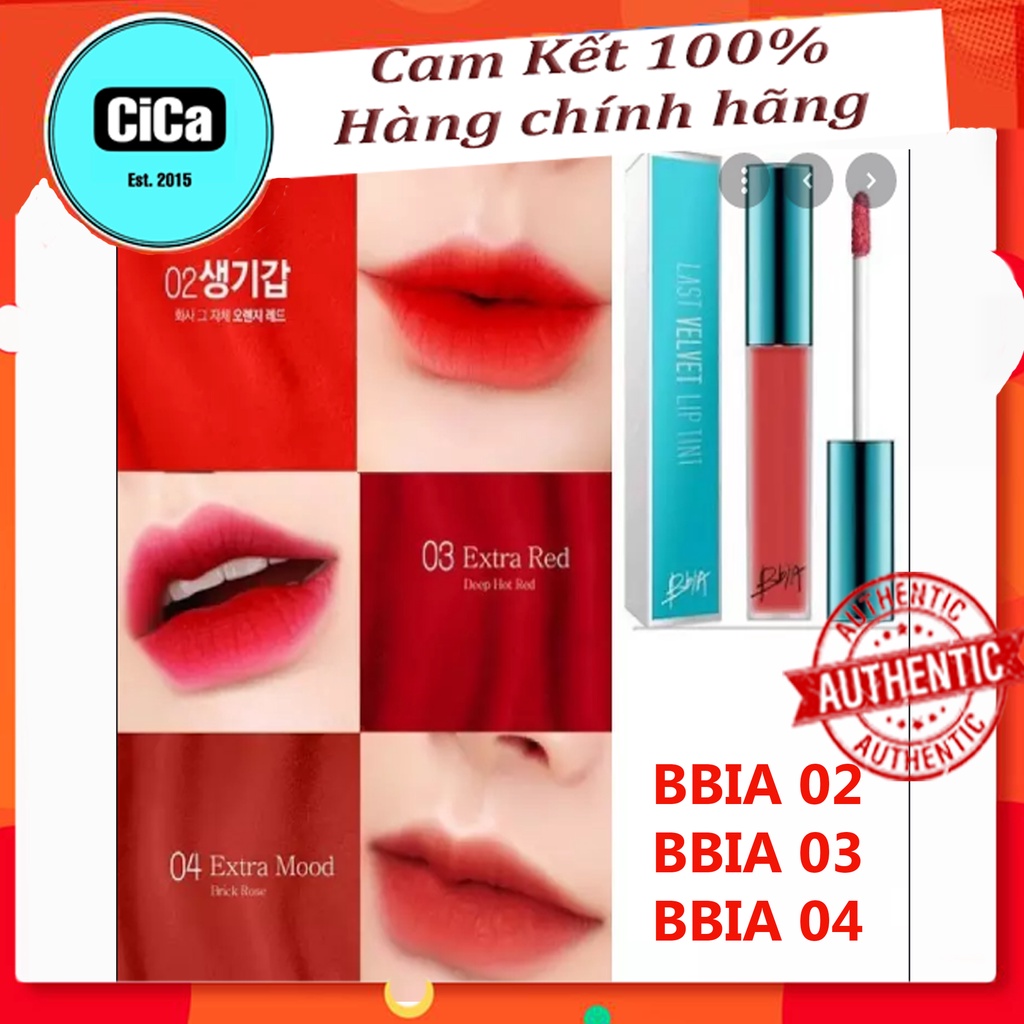 Son kem lì Bbia Last Velvet Lip Tint- ver 1