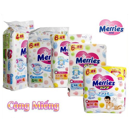 Tã/Bỉm MERRIES Quần XL38 Nội Địa Nhật Bản