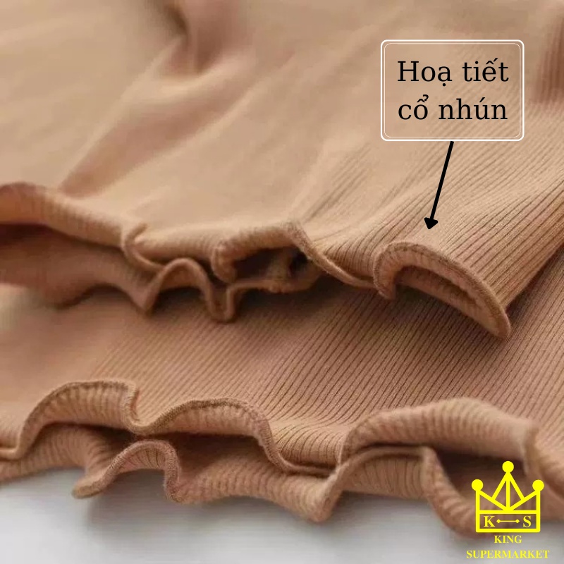 Áo len nữ cao cổ màu trơn áo len giữ nhiệt nhún cổ và ống tay thời trang đẹp