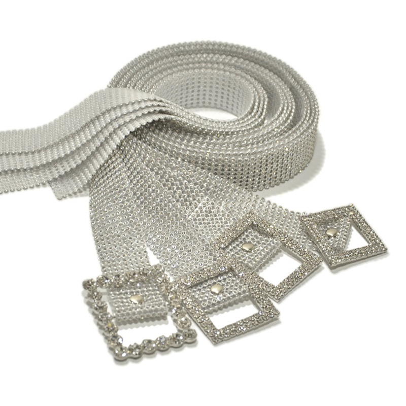 Thắt Lưng Đính Kim Cương Giả Lấp Lánh Cho Nữ