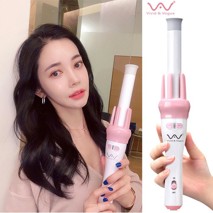 Máy uốn tóc tự động xoay 360 độ VIVID & VOGUE Tặng kèm kẹp tóc