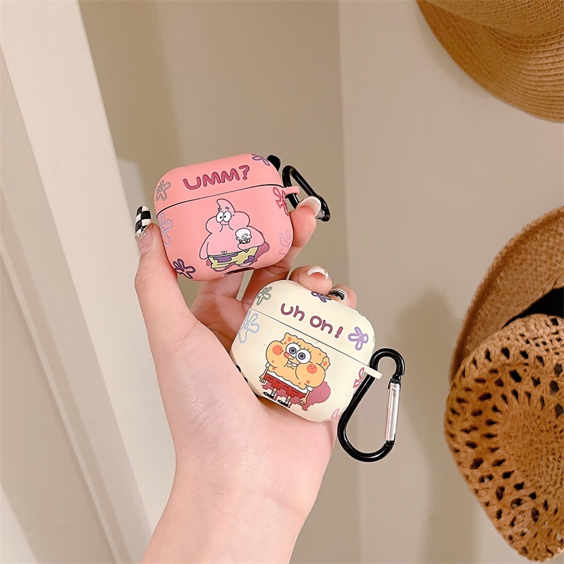 Vỏ Bảo Vệ Hộp Sạc Tai Nghe Lenovo LP40 Mềm Hình SpongeBob Và Phi Hành Gia Dễ Thương