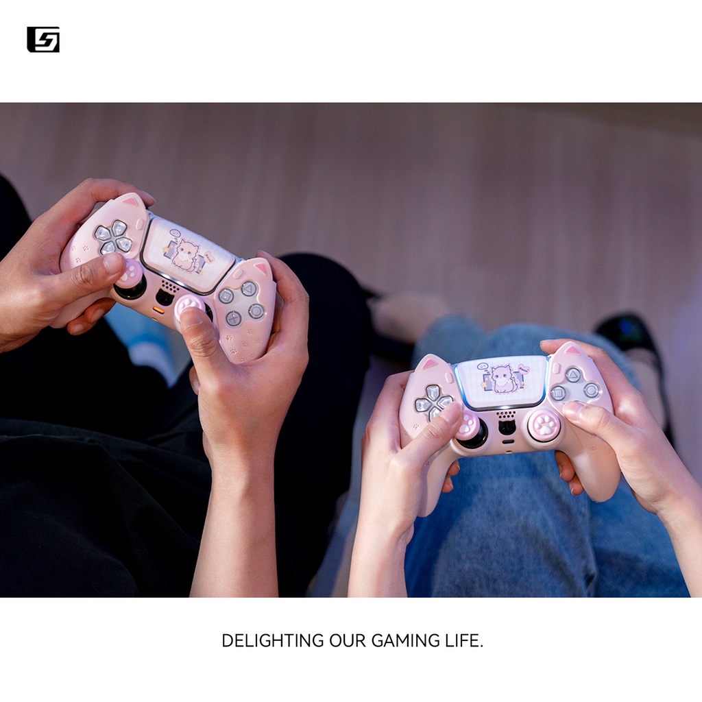 Ốp Lưng Hình Tai Mèo Đáng Yêu Cho Máy Chơi Game PS5