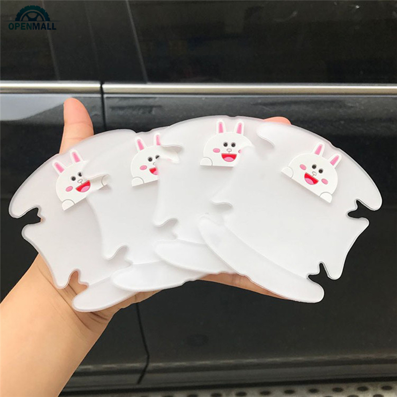 Set 8 Miếng Dán Góc Cửa Xe Ô Tô Hình Hoạt Hình Đáng Yêu Xinh Xắn