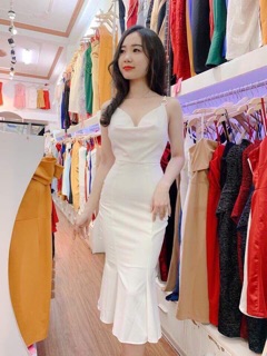 Đầm body cổ đổ đuôi cá