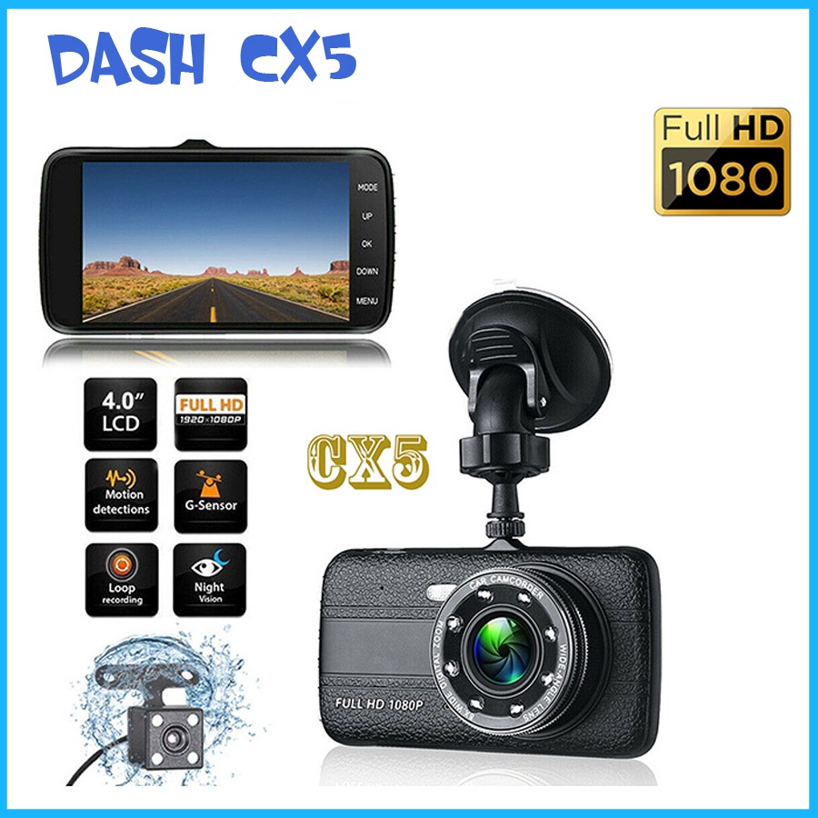 Camera hành trình Onvizcam CX8 /CX5/ X004/ X002  Cao cấp - FullHD 1080p - (Ghi hình trước sau)