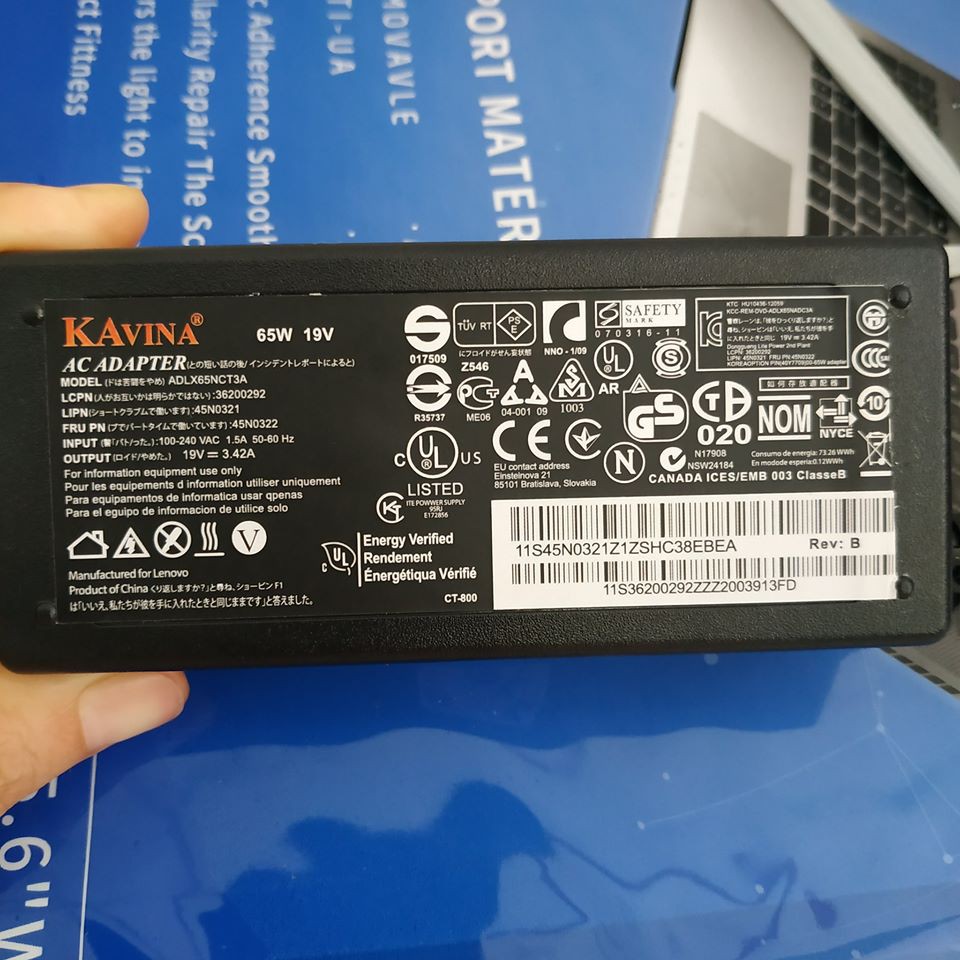 Sạc Laptop Asus Chính Hãng Kavina 19V - 3.42A - 65W Tặng Kèm Dây Nguồn